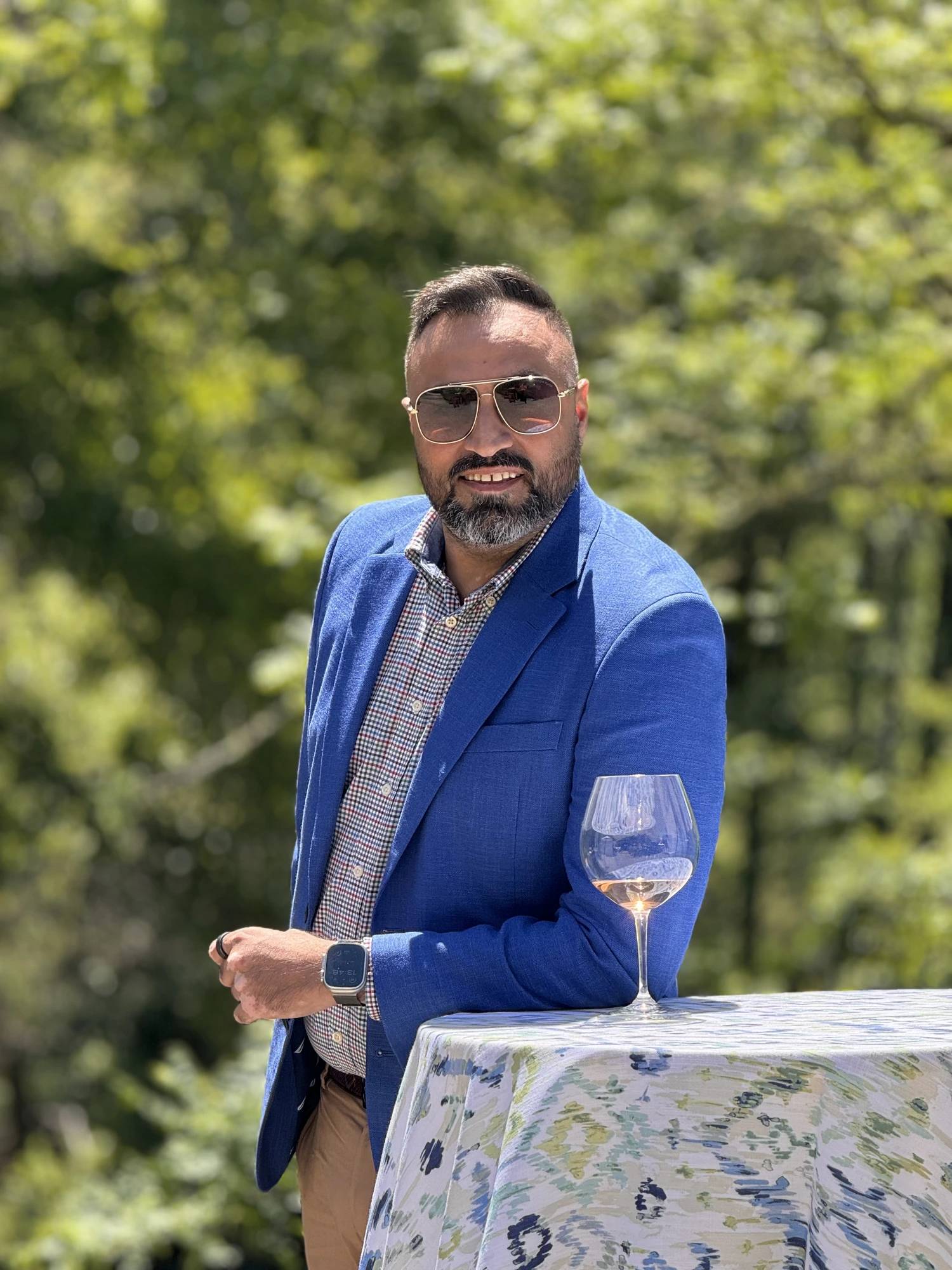 Deep Singh, Founder of Chauffyr / Global Luxury Ride, in Napa wine country